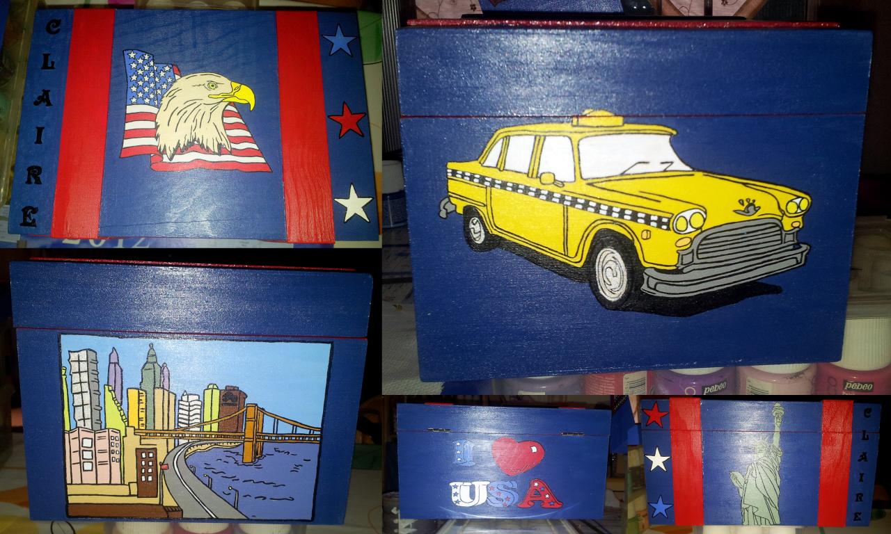 Boîte de rangement USA