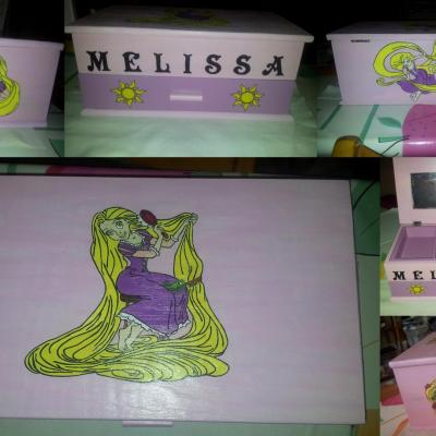 Boîte à bijoux Princesse Raiponce
