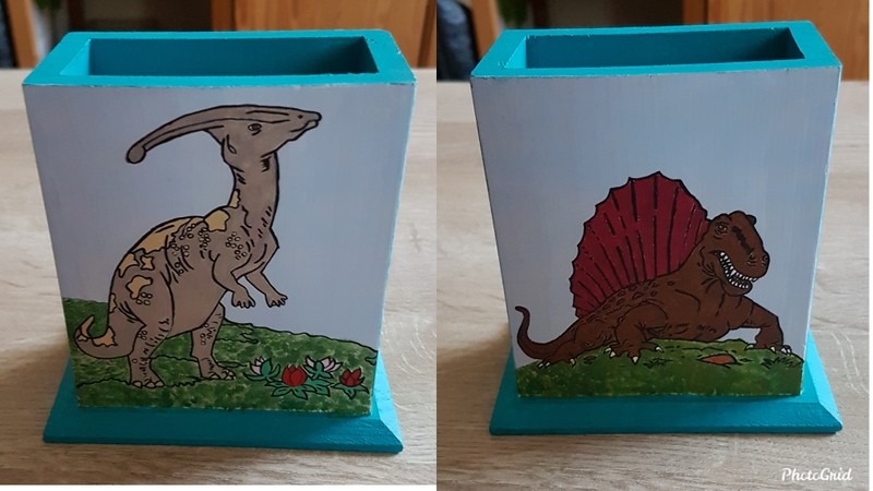 Pot à crayon Dinosaures