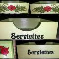 Porte serviettes Coquelicots